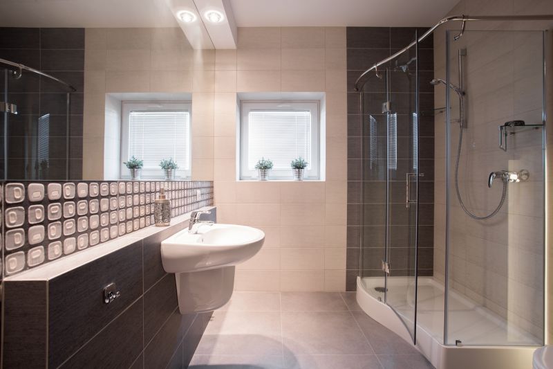 Glass Panel with Chrome Fixtures