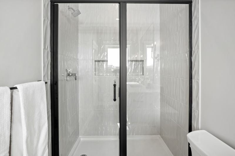 Modern Shower with Glass Panel